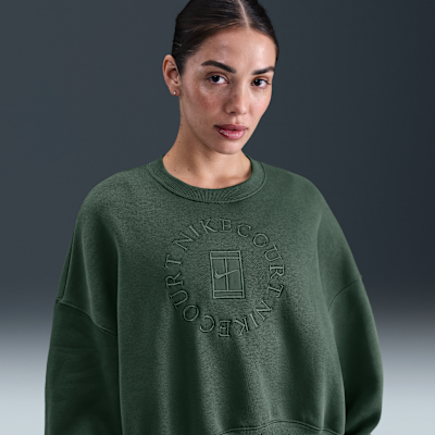 NikeCourt Heritage Phoenix Fleece Women's Over-Oversized Crew-Neck